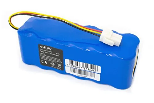 vhbw® batteria di ricambio NiMH 3000mAh (14.4V) per aspirapolvere Samsung Navibot della VR-Series e Samsung Navibot Airfresh della SR-Series