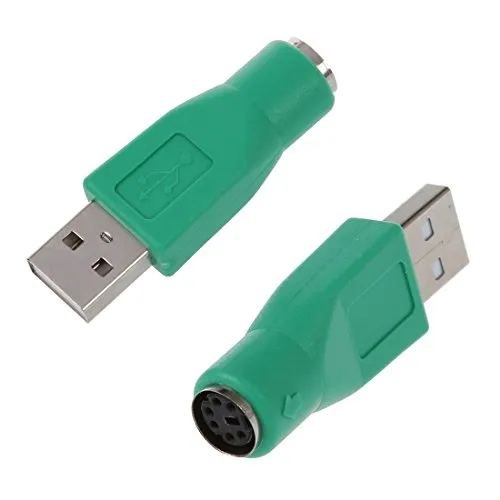 TOOGOO(R) 2 x PS / 2 femmina al convertitore adattatore maschio USB per tastiera mouse