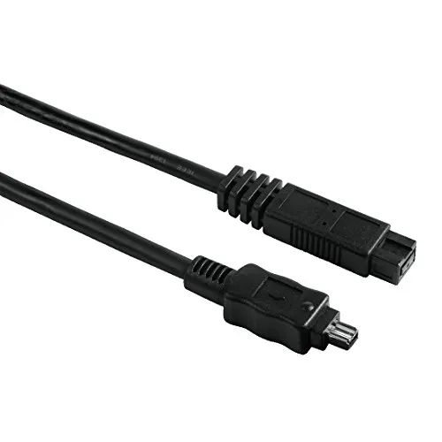 HAMA Cavo Firewire 4 poli (IEEE 1394a)/Firewire 800 9 poli (IEEE 1394b) perMac, 2 metri, nero, 1 stella