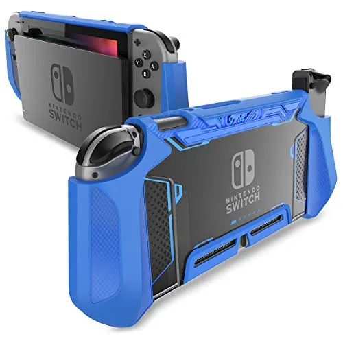 Custodia Switch, Mumba Protezione per Switch TPU Dockable Case Cover compatibile con Switch (Blu)