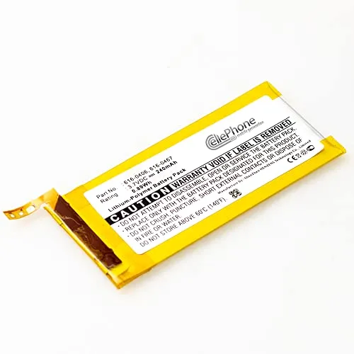 cellePhone batteria Li-Polymer compatibile con Apple iPod Nano 5 (5. Generation) (sostituita 616-0406)