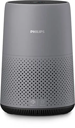 Philips Purificatore Serie 800, rimuove Il 99, 5% di Particelle, filtro HEPA, Misura 49 m2, Feedback di Colore della qualità dell'Aria (AC0830/10)