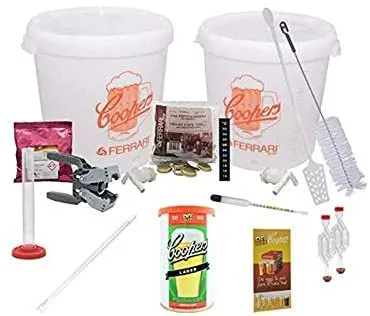 KIT DI FERMENTAZIONE BIRRA"LARIX" COOPERS+ MALTO X 23LT+2 FERMENTATORI OFFERTA