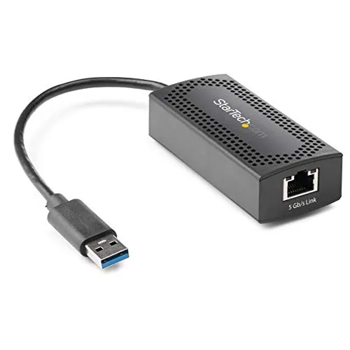 StarTech.com Adattatore di rete 5G - Convertitore da USB 3.0 Type-A a RJ45 Gigabit Ethernet - 5GBASE-T/ NBASE-T / 4 velocità (US5GA30)