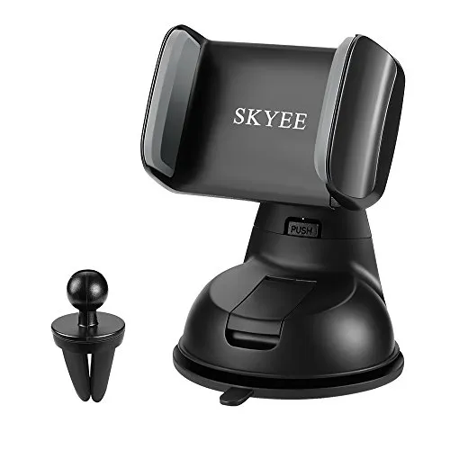 SKYEE [2-in-1] Supporto Auto Smartphone con Ventosa Potente Porta Cellulare per Cruscotto Dashboard Parabrezza/Bocchette dell'aria, Universale Supporti per Cellulari, iPhone X /8 /8 Plus e altri