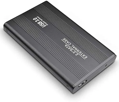 Hard disk esterno ultra sottile da 1 TB/2 TB – HDD esterno portatile USB 3.0 compatibile per PC, Mac, desktop, laptop, Xbox One, Xbox 360, PS4 Nero  2 TB