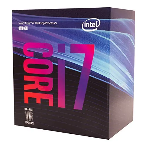 Intel Core i7 8700 Cpu Processore, Argento