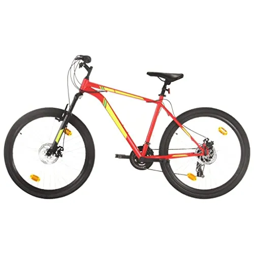 vidaXL Mountain Bike 21 Speed 27,5" Ruote 50 cm Rosso
