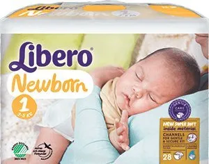Libero Newborn 1 - Bambini di 2 a 5 kg - 28 pannolini