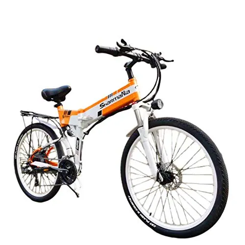 XXCY 500w / 350w Bici elettrica da Montagna Mens ebike Bicicletta Pieghevole MTB Shimano 21 velocità (26'(350w))