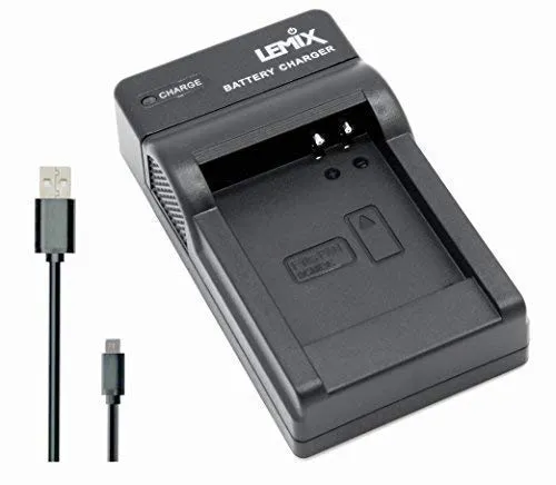 Lemix (BCM13E) Caricatore Ultra Sottile slim per batterie Panasonic DMW-BCM13E per modelli (elencati qui sotto) Panasonic Lumix
