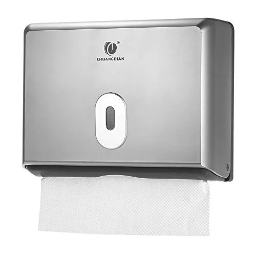 Blusea Distributore Carta Asciugamani Bagno Cucina CHUANGDIAN Parete Portarotolo Tessuto Dispenser Box Tissue Box per multifold Asciugamani di Carta, Facile da Installare