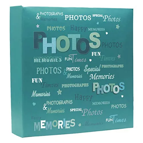 Dokpav Album Memo,Album di Memoria 50 Pagine, 200 Fotos 10 x 15 cm. (Blu)