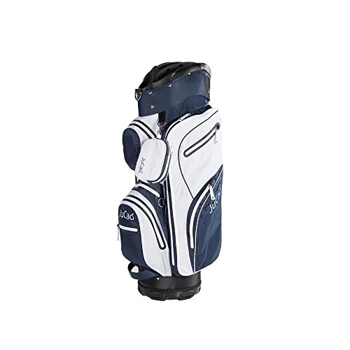 JuCad - Borsa da golf impermeabile, colore: Bianco/Blu