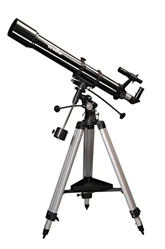 Sky-Watcher SK909EQ2 Telescopio Rifrattore 90/900 Completo di Montatura Equatoriale, Nero