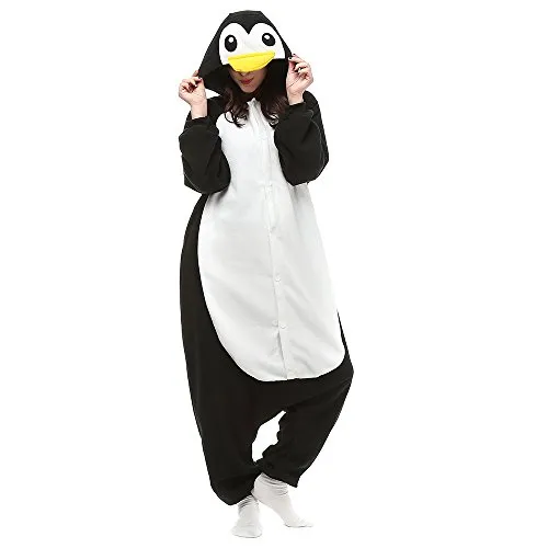 BGOKTA Pigiama Animali Donna Cosplay Costumi Adulto Interi Pigiama Pinguino Ragazza Festival del Partito, M
