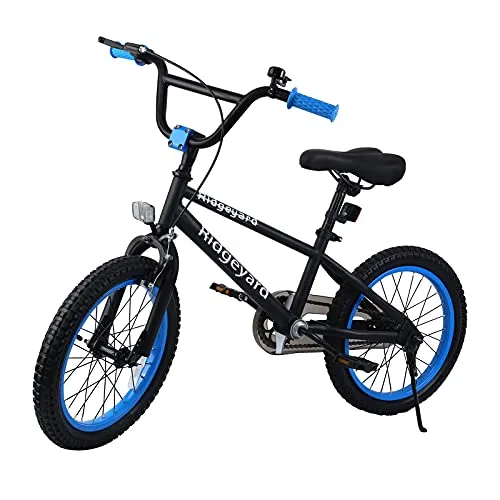 Samger Modello BMX Bicicletta Minnie a 16 Pollici Profondo Blu Bicicletta per Bambino con Le Ruote per Ragazzi e Ragazze dai 3 agli 8 Anni