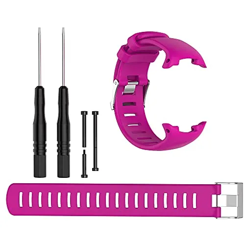 BoLuo Cinturini per Orologi Suunto D4 /D4i Novo,Cintura Ricambio,Cinturino sostitutivo Silicone per Cinturino Sportivo Cinturino Strap Armband per Suunto D4 /D4i/ D4i Novo Dive Watch (rosa)