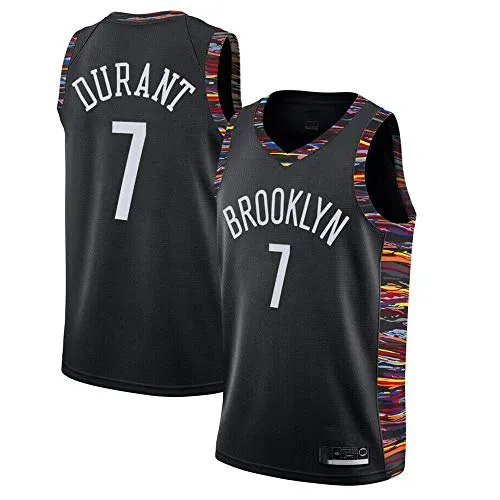 xisnhis Completo Basket Uomo,Donne Jersey Uomo - NBA Brooklyn Nets 7# Durant Maglie Traspirante Ricamati Pallacanestro Swingman Jersey, (Size：S-XXL)