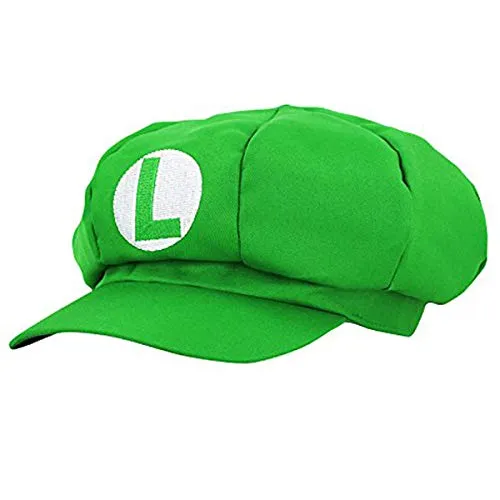 Super Mario Cappello LUIGI - Costume e bambini per adulti - Perfetto per carnevale e cosplay - Cappy Classic Cap