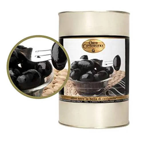 Olive Nere Dolci La Bella di Cerignola - Latta da 4Kg