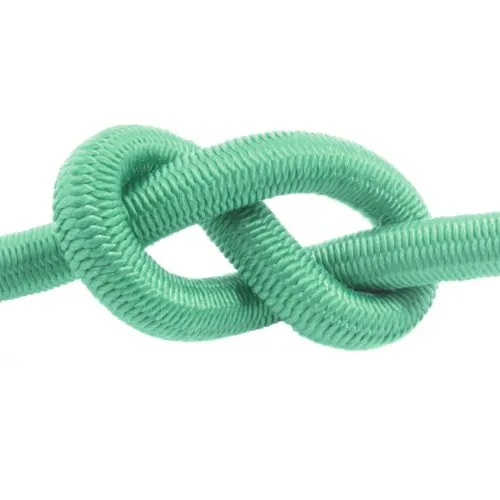 40m corda elastica gomma 4mm verde
