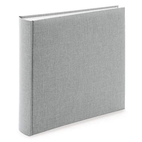 Goldbuch 31606 - Album fotografico Summertime Trend 2, 100 pagine bianche con divisori in pergamena, con copertina in lino, fino a 600 foto, carta di alta qualità, colore: grigio, 30 x 31 cm
