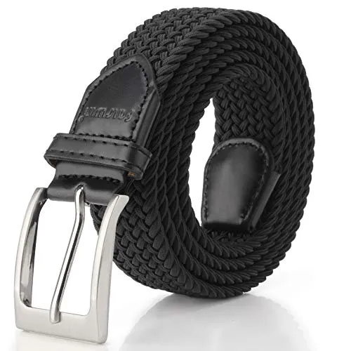 Fairwin Cintura Elastica Intrecciata per Uomo e Donna, Confortevole Cintura in Tessuto Elastico Stretch, per Jeans Pantaloni