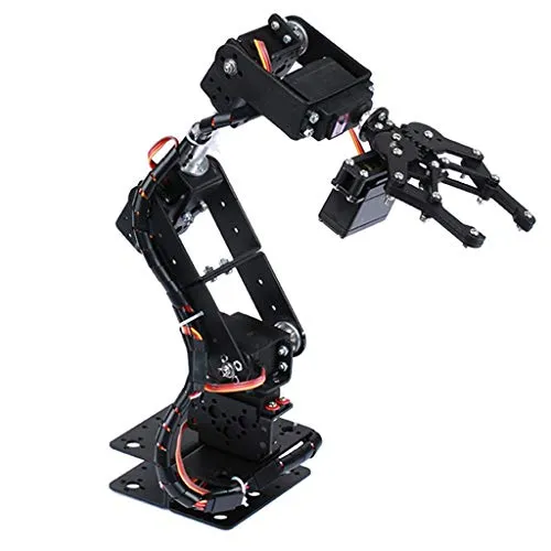 T TOOYFUL Braccio Robotico A 6 Assi E Pinze, con Servo, Assemblato per Kit di Apprendimento di Robotica Arduino
