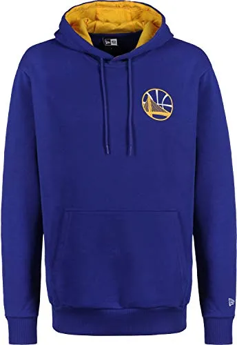 A NEW ERA NBA Stripe Piping Hoody Golwar, Felpa Uomo, Blu Medio, L