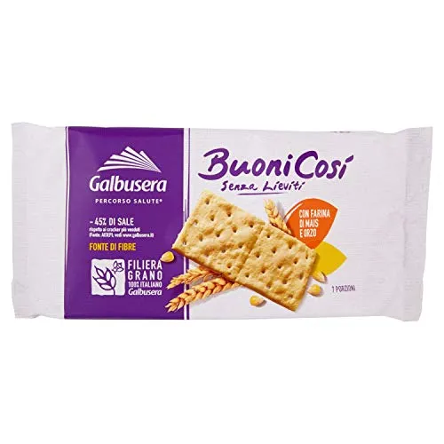 Buoni Cosi' Cracker con Farina di Mais e Orzo senza Lieviti, 300g