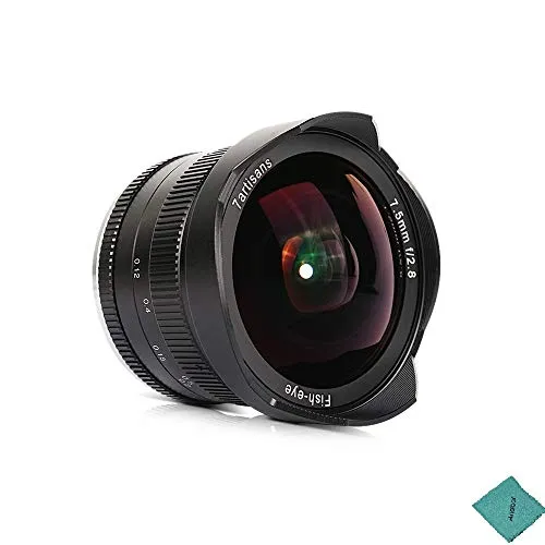 7artisans 7,5 mm f / 2,8 Obiettivo Asferico Grandangolare con Messa a fuoco Manuale per Olympus EPM2 / E-PL7 / E-P6 per Panasonic G5 / G6 / G7 GM10 / GH4 / GH5 M43-Mount Telecamere Mirrorless