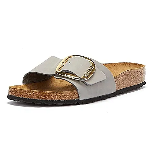 Birkenstock Madrid Big Buckle Donna Sandalo Grigio 38 EU