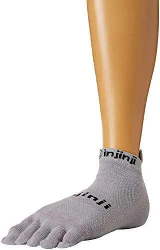 Injinji Run Original Weight No Show - Calze Xtralife, colore: grigio, taglia L