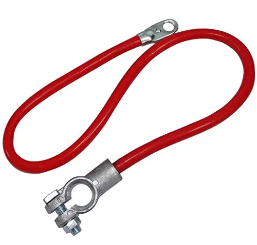 Aerzetix - Terminale cavo per batteria precablato positivo, 60 cm, 16 mm², per batteria max 110 Ah, colore rosso (codice articolo C41167)