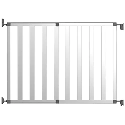 Noma 31250b Ikon Pure, alluminio, griglia di protezione, espandibile montaggio a parete regolabile, larghezza di 62 – 104 cm