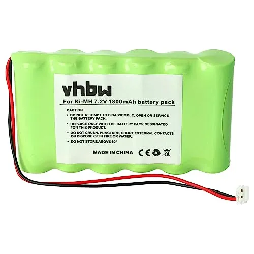 vhbw NiMH batteria 1800mAh (7.2V) per stimolatore muscolare sostituisce Compex 032002690
