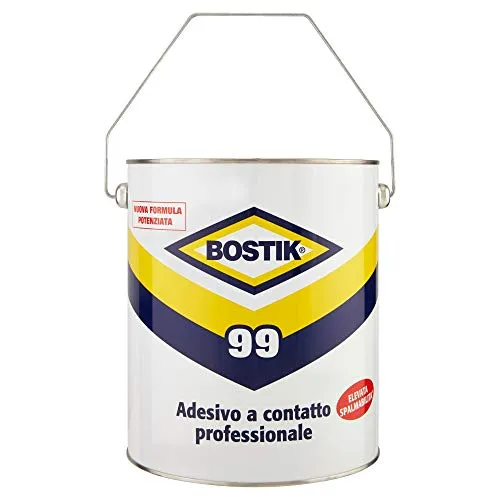 Bostik 99 adesivo a contatto professionale super forte e resistente latta 3750ml giallo