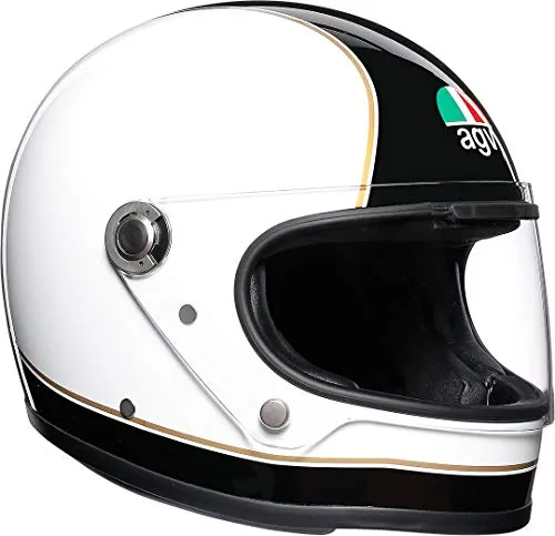 AGV X3000 Super Nero Bianca Motociclo Casco