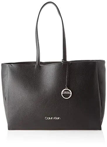 Calvin Klein Sided Shopper W/Laptop Sleeve - Organizer borsa Donna, Nero (Black), 1x1x1 cm (W x H L)