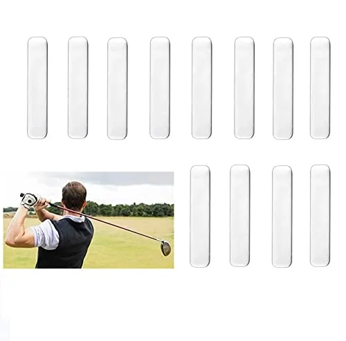 LYTIVAGEN 12 Pezzi Strisce Adesive Golf Nastro Adesivo in Piombo Aggiungere Peso per Racchetta da Tennis e Mazza da Golf(5 * 1CM)