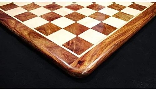 RoyalChessMall - Grande Palissandro in Acero da 21 Pollici e Scacchiera in Legno d'Acero - Quadrato di 55 mm