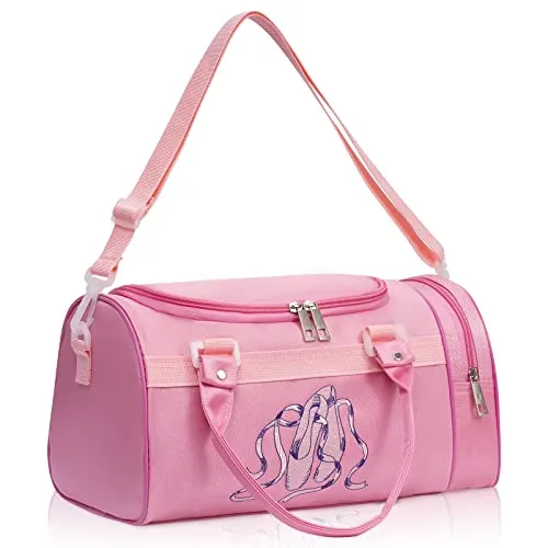 DoGeek Borsa Balletto Ballet Bag Borsa Ballo per Ragazza Borsa Tracolla Zaino bambini Borsa Ragazza,Rosa (handbag-big) (Sacchetto messaggero)