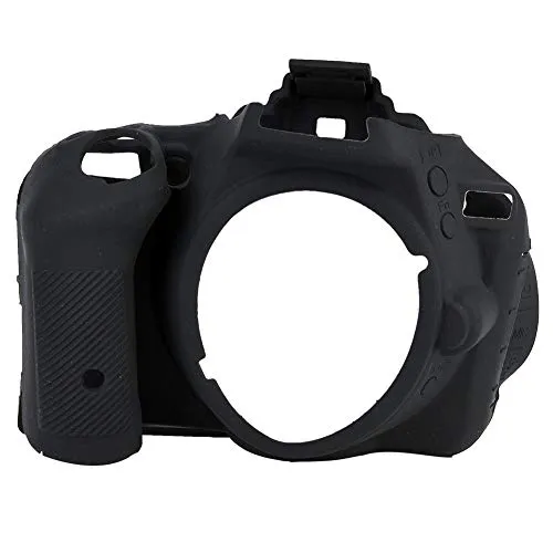 Custodia protettiva in silicone per fotocamera, custodia protettiva leggera in silicone morbida Custodia antiscivolo antipolvere per custodia protettiva in silicone morbida per Nikon D5500 D5600