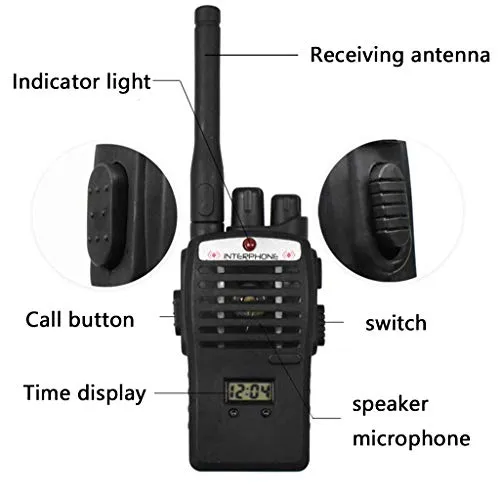 ZALIANG Mini Walkie Talkie Giocattolo Elettronico Bidirezionale 27Mhz con Batteria 2 * 9V 60 Metri Walkie Talkie Portatili per Bambini 2 Pezzi