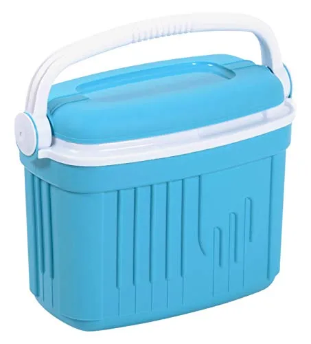 EDA Iceberg Frigo Portatile, Polipropilene, Blu Turchese-INT. Bianco, 8L