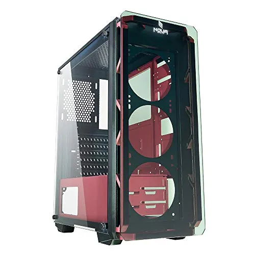 Noua Cool G2 Pink Case ATX per PC Gaming Frontale Tempered Glass 0.60MM SPCC 3*USB3.0/2.0 Pannelli Laterali in Vetro Temperato (AxPxL: 480x425x200 mm)
