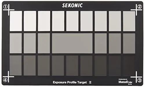 Sekonic - Cartoncino a 27 zone per la misurazione dell'esposizione, da utilizzare con la gamma di esposimetri L-758