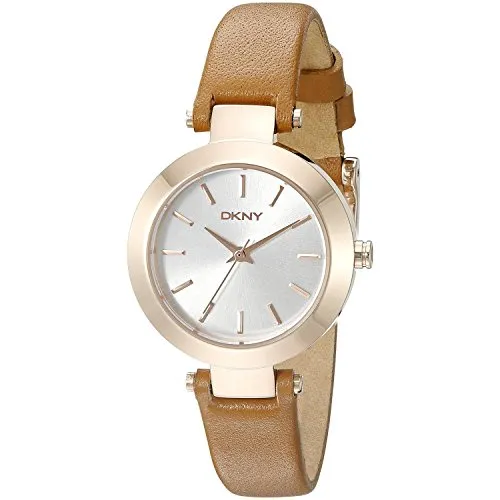 DKNY Damen-Armbanduhr Analog Quarz Leder NY2415