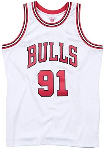 JAG Dennis Rodman 91# Basketball Jersey New Season Uniform, Abito Chicago Bulls NBA, Senza Maniche Unisex, S -XXL